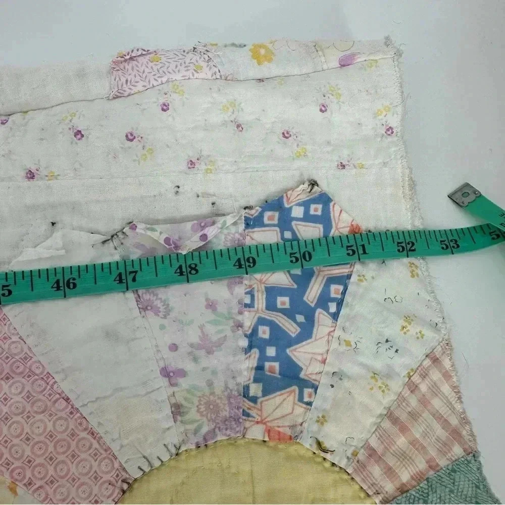 Vintage handmade one of a kind quilt overalls - Picture 5 of 10